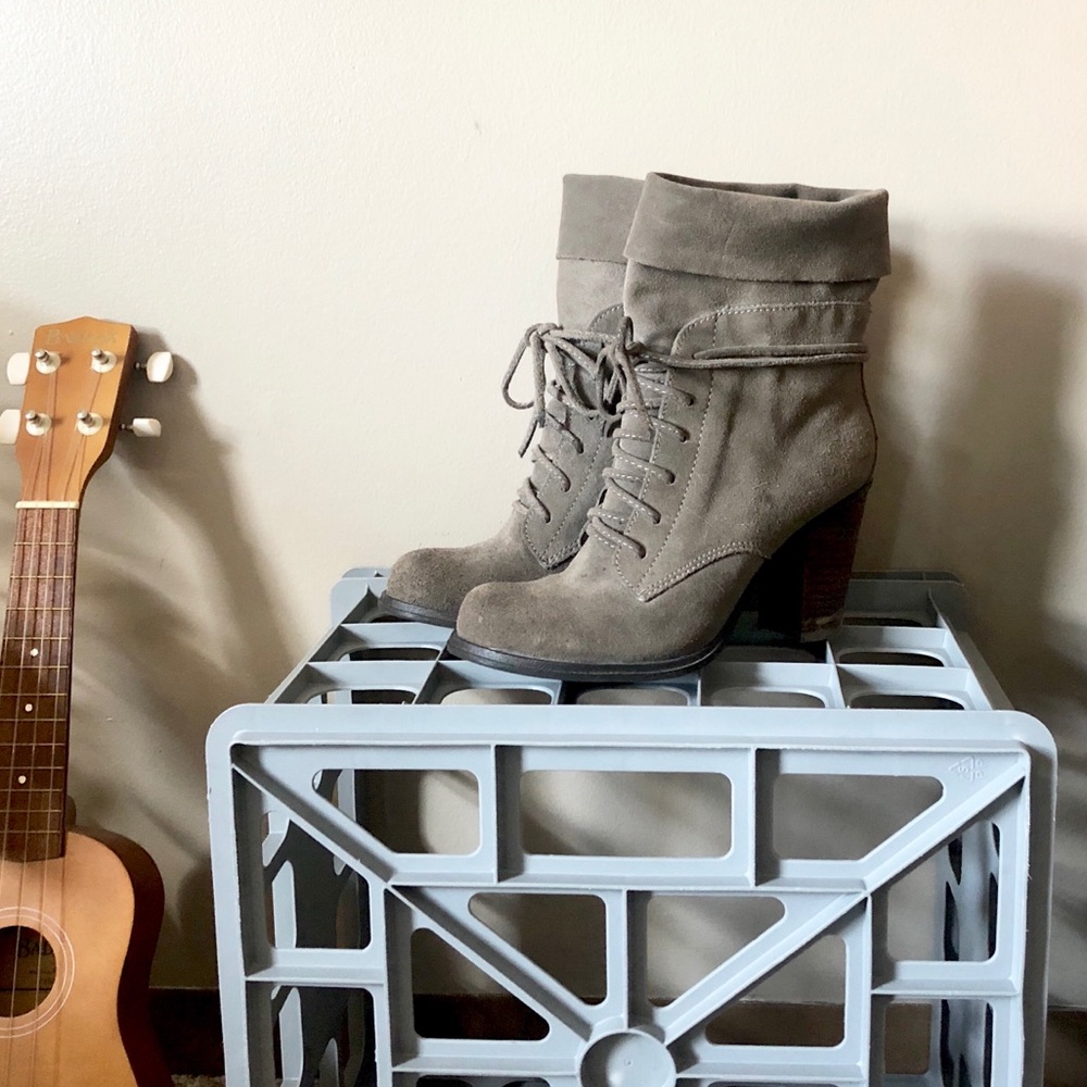 🖤 MIA Paulette Fold-over Suede Boots